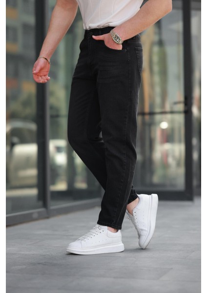 Siyah Erkek Jean Pantolon E7419 modelleri