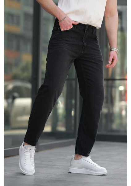 Siyah Erkek Jean Pantolon E7419 fırsatları