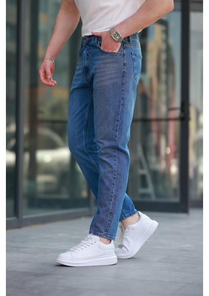 Lacivert Erkek Jean Pantolon E7419 fırsatları