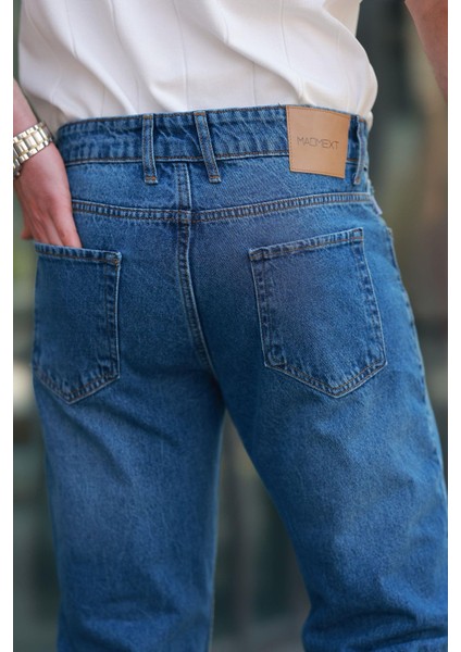 Lacivert Erkek Jean Pantolon E7419 indirimleri