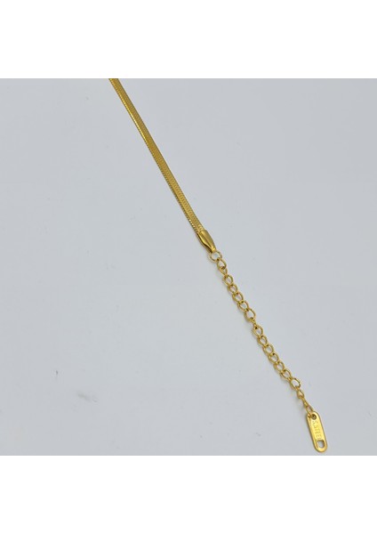 Altın Renk Çelik H Harf Detaylı Ayarlanabilir Bileklik – 17+6 cm indirimleri