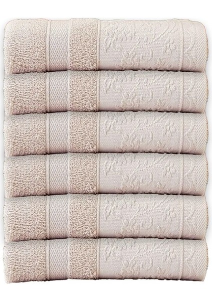 Larsen Bej Havlu 6'lı 50 x 90 cm