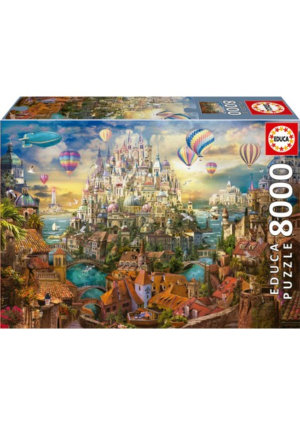 8000 Parça Puzzle - Şehir Manzarası,