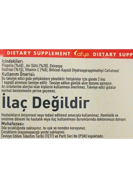 Pronezya (Propolis, Arısütü, Ekinezya , Vitamin C) 60 Kapsül