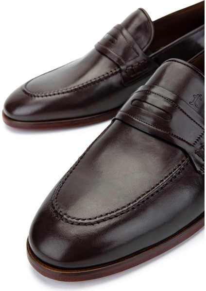 Erkek Hakiki Deri Kahverengi Klasik Ayakkabı 342 9131 Erk Ayk Y25 Kahve fırsatları