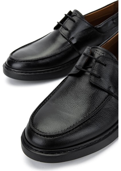 Erkek Siyah Deri Casual Ayakkabı 537 3575 Erk Ayk Y25 Sıyah Dr fırsatları