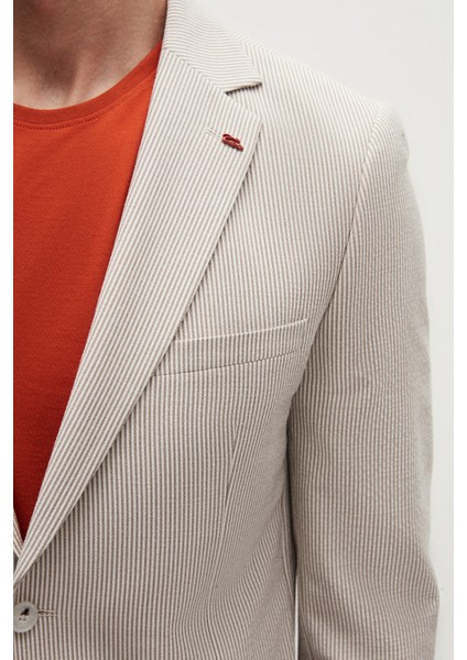 Slim Fit Vizon Gofre Takim Elbise modelleri