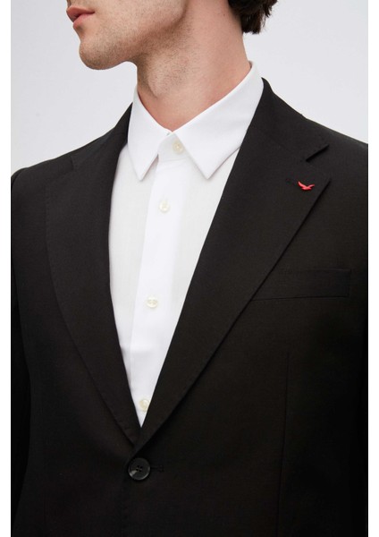 Ds Damat Regular Fit Siyah Armürlü Takim Elbise modelleri