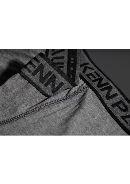3'lü Erkek Düz Gri Ton Pamuk Boxer Fitted