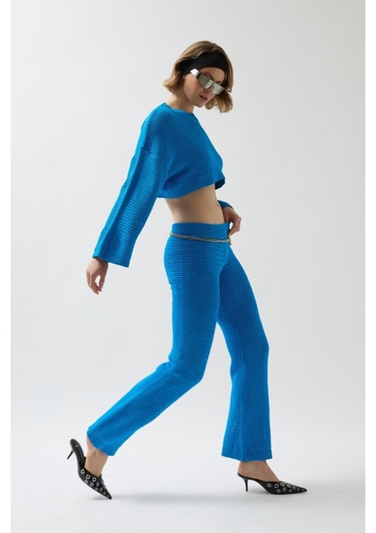 Oversize Triko Bluz Pantolon Takım