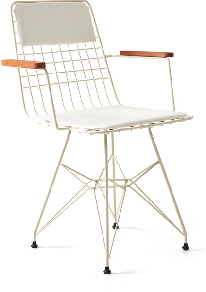 Akın Lüx Kollu Tel Sandalye - Beyaz - 83X39X59,5 cm modelleri