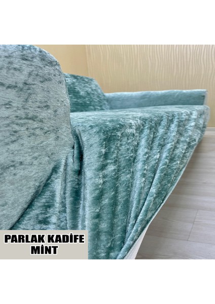 Parlak Kadife Kumaş Üçlü & Çekyat Koltuk Kılıfı fiyatları