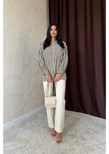 Haki Çizgili Gömlek fiyatları