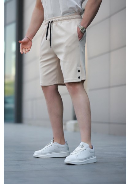 Bej Basic Erkek Şort E6567