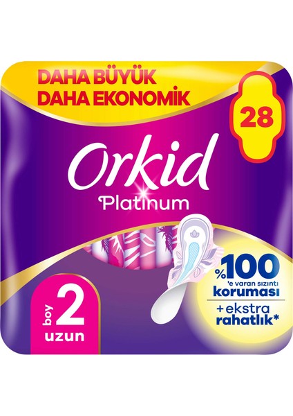 Platinum Uzun (Boy 2) 28 adet Hijyenik Ped