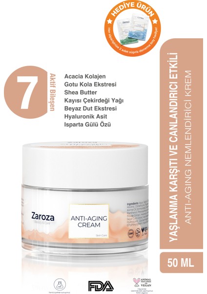 Yoğun Nem Kolajen & Hyaluronic Asit Krem 50 Ml