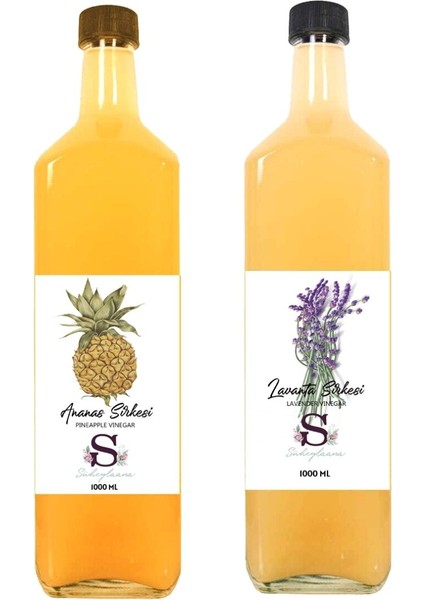 Doğal Ananas Sirkesi 1000 ml - Doğal Lavanta Sirkesi 1000 ml