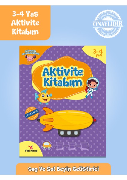 3-4 Yaş Aktivite Kitabı