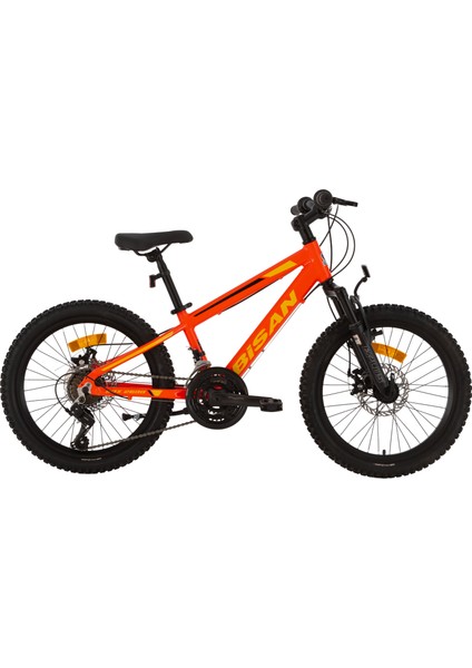 Kdx 2600-D-25 Erkek Çocuk Bisikleti 28CM Md 20 Jant 21 Vites Neon Turuncu Sarı Siyah