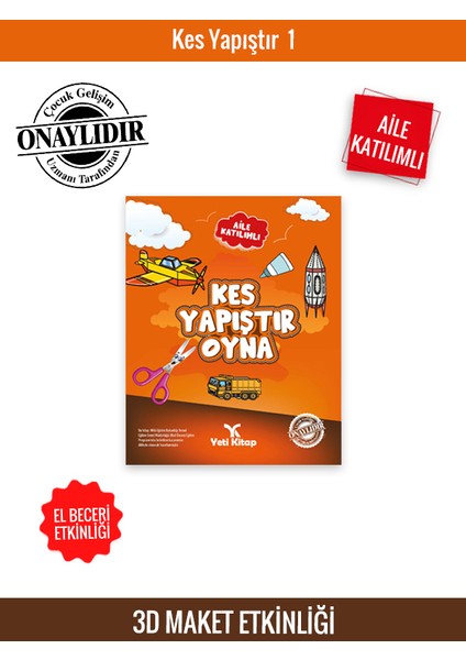 Kes Yapıştır Oyna 1 Kitabı
