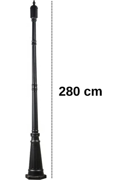 Sokak Armatürü Alüminyum Döküm Direk (2.80 Metre)