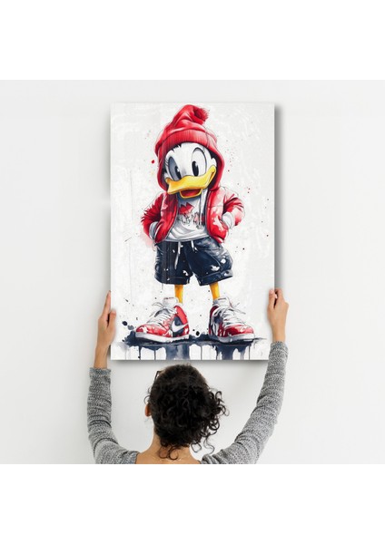 Duck Hustle Mode - Cam Duvar Tablosu