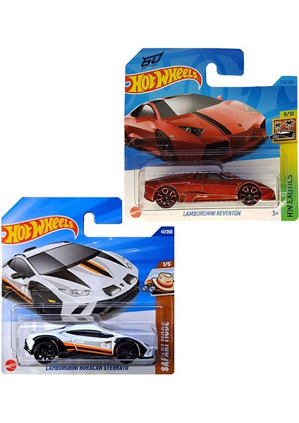 2 Araç Hot Wheels Set - Lamborghini Huracan Sterrato & Lamborghini Reventon (1/64)