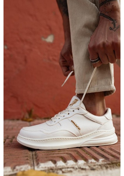 Erkek Günlük Ayakkabı Yüksek Taban Beyaz indirimleri