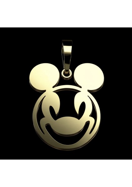 8 Ayar Altın Kolye Ucu Mickey Mouse GM4020 1 gr