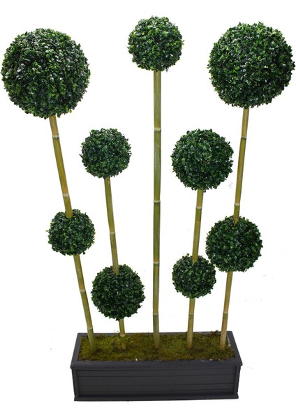 Yapay Bambu Top Şimşir Seperatör Ağacı 150 cm