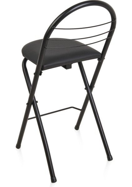 Akın Lüx Döşemeli Katlanır Sandalye - Siyah - 79X44X35 cm fiyatları