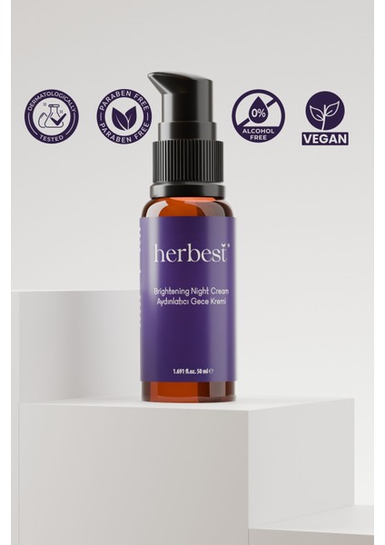 Gece Kremi 50 Ml. ( Brightening Night Cream ) Vegan