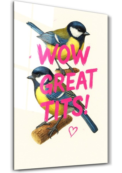 Wow, Great Tits! - Cheeky Bird Cam Duvar Tablosu