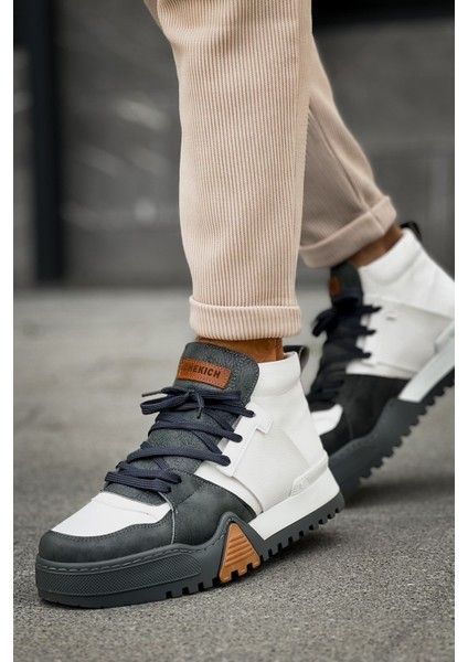 Bağcıklı Erkek Sneaker Bot Antrasit