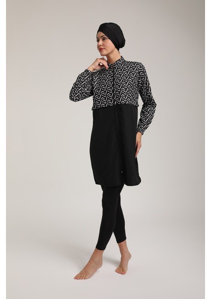 Kadın Fermuarlı Tam Kapalı Tesettür Mayo T 5450 fiyatları