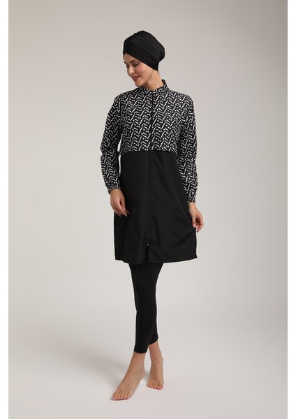 Kadın Fermuarlı Tam Kapalı Tesettür Mayo T 5450 modelleri