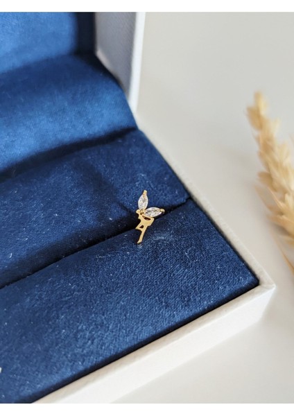 Cerrahi Çelik Gold Zirkon Taşlı Su Perisi Piercing , Tragus