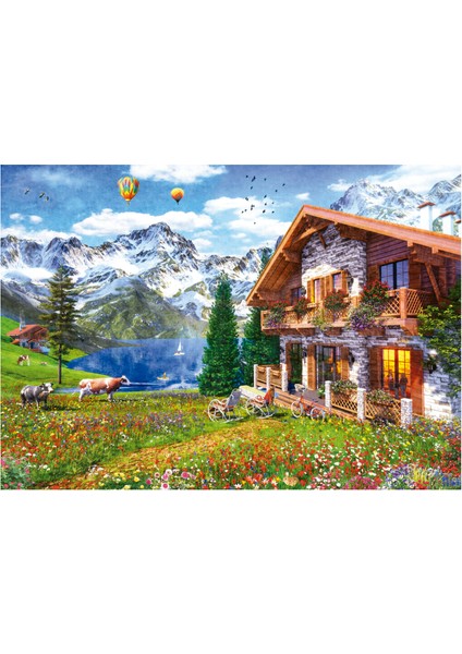 4000 Parça Alplerdeki Dağ Evi Puzzle - 19568 - Chalet In The Alps fiyatları