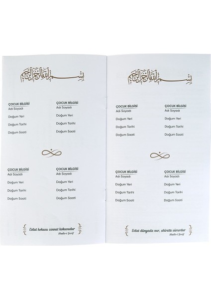 Nikah Töreni Hatıra Cüzdanı(54 Farzlı)-Deri Kapaklı