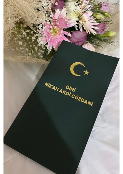 Nikah Töreni Hatıra Cüzdanı(54 Farzlı)-Deri Kapaklı