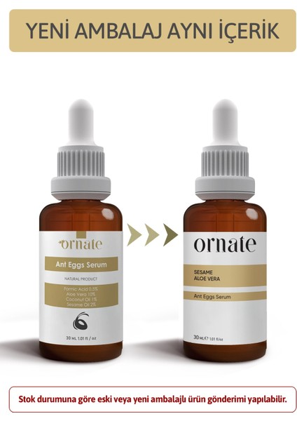 Karınca Yumurtası Yağlı Tüy Azaltıcı ve Dökücü Serum 30ML %5 Formic Acid + %10 Aloe Vera