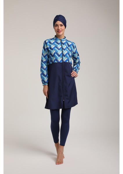 Kadın Fermuarlı Tam Kapalı Tesettür Mayo T 5450 fiyatları