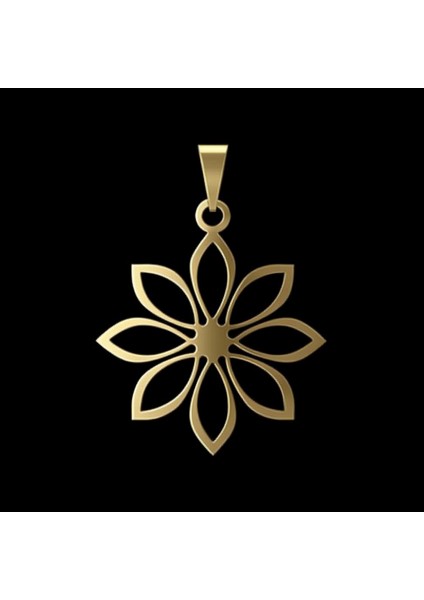 8 Ayar Altın Kolye Ucu Çiçek GM3793 1 gr