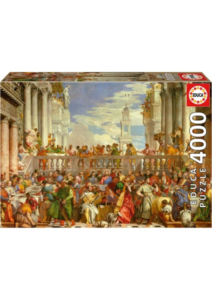 4000 Parça Cana'daki Düzün Puzzle - 19949 - The Wedding At Cana Paolo Veronese