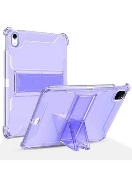 Apple iPad 11.nesil A16 11INÇ/10.NESIL 10.9inç Kılıf Kalem Bölemli Standlı Darbelere Dayanıklı Şeffaf Kapak
