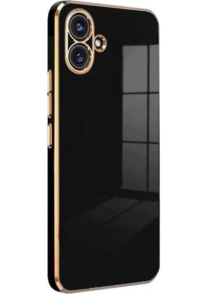 Samsung Galaxy A06 Uyumlu Kılıf Bark Volet Silikon Siyah + Ekran Koruyucu