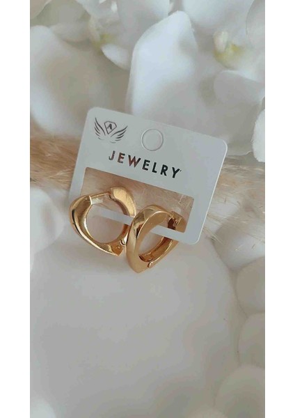 Çelik Kalın Kalpli Küpe Yeni Sezon fiyatları