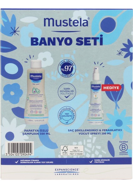 Banyo Seti Papatya Özlü Şampuan 500 ml + Saç Şekillendirici ve Ferahlatıcı Vücut Spreyi 200 ml fiyatları