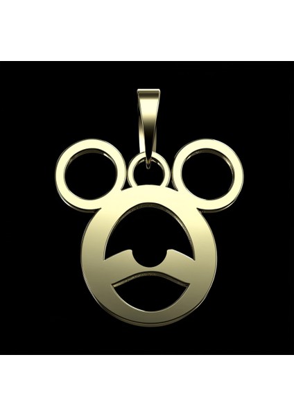 8 Ayar Altın Kolye Ucu Mickey Mouse GM4021 1 gr