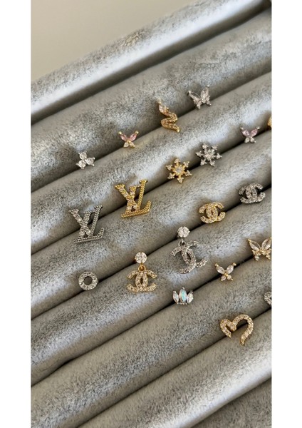 Cerrahi Çelik Gold Lv Marka Model Piercing , Tragus